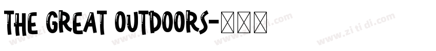 The Great Outdoors字体转换